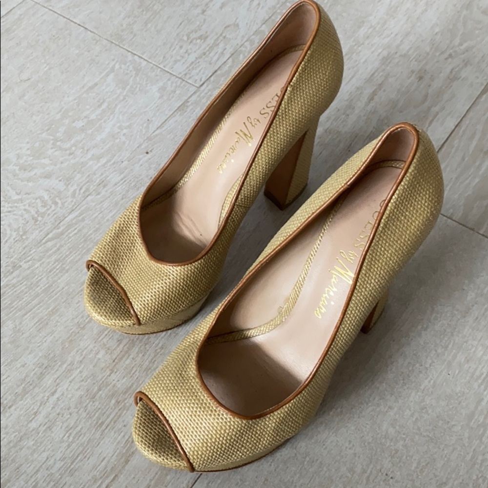 Guess by Marciano peep toe platforms